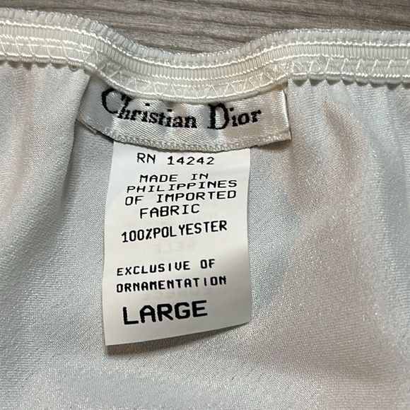 Dior White Satin Slip - Picture 10 of 10